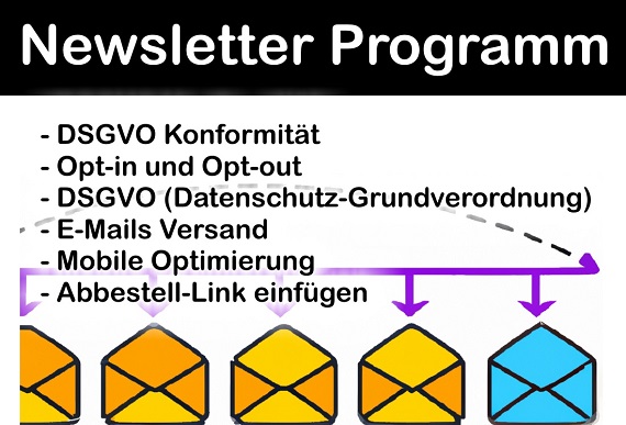 Newsletter Programm und DSGVO